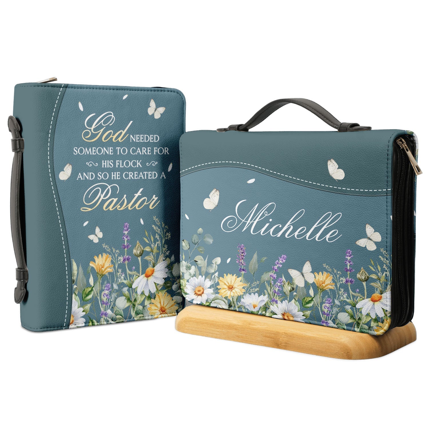 God Needed Someone To Care For His Flock And So He Created A Pastor Personalized Bible Covers for Women