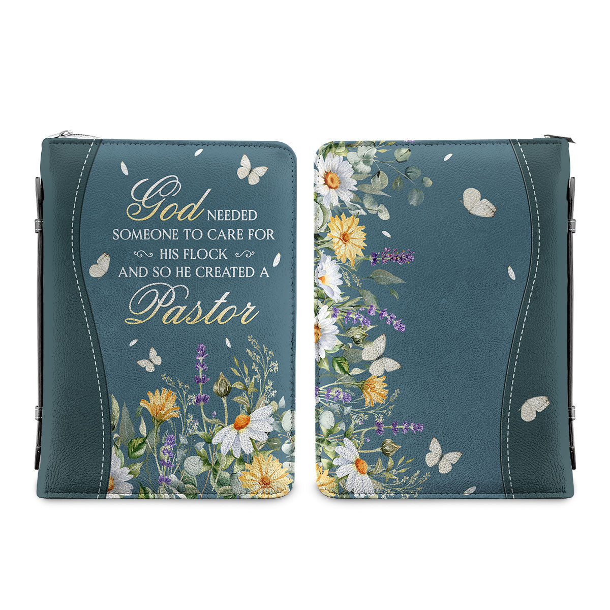 God Needed Someone To Care For His Flock And So He Created A Pastor Personalized Bible Covers for Women