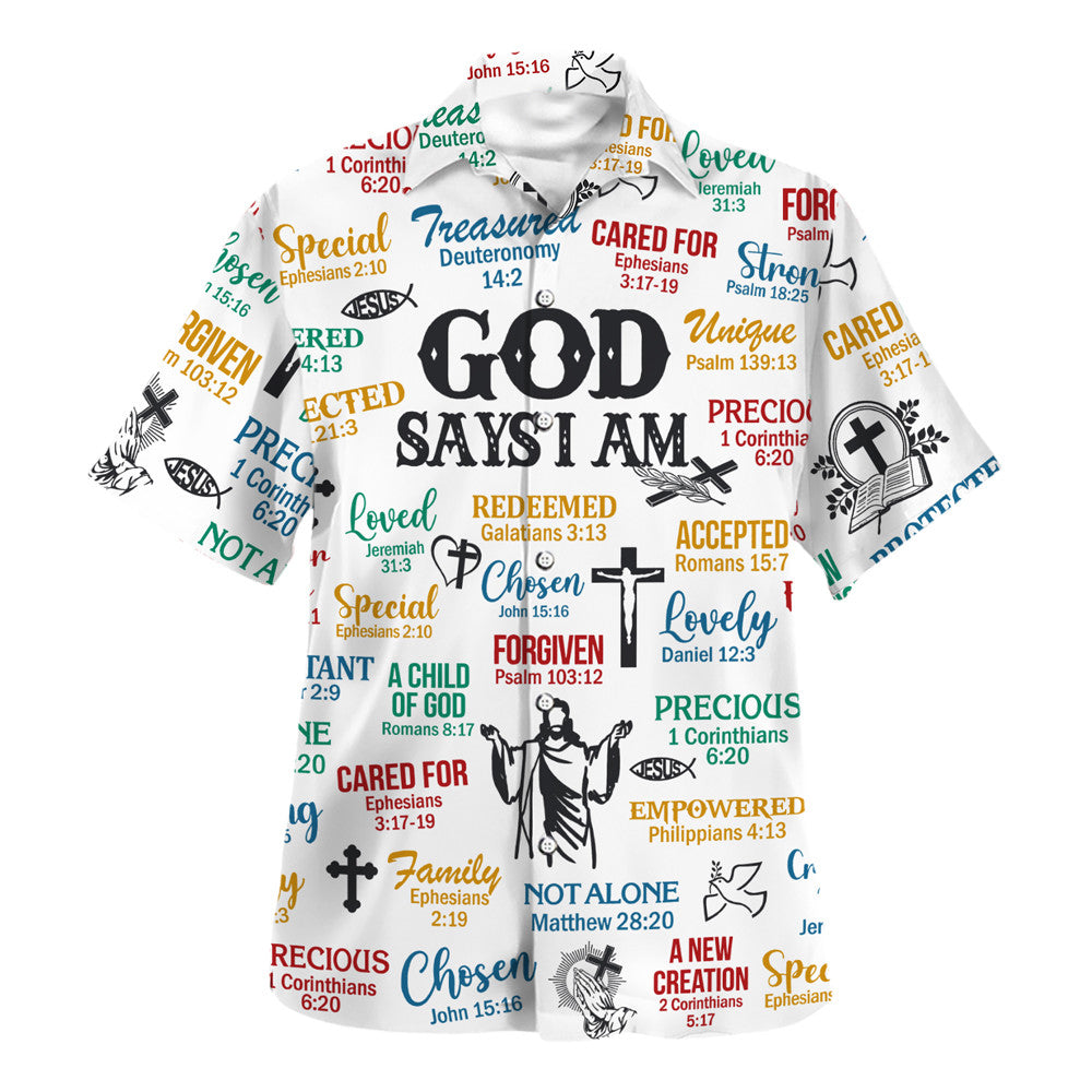 God Say I Am Hawaiian Shirt For Men and Women - Faith inspired Hawaiian shirt