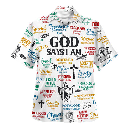 God Say I Am Hawaiian Shirt For Men and Women - Faith inspired Hawaiian shirt