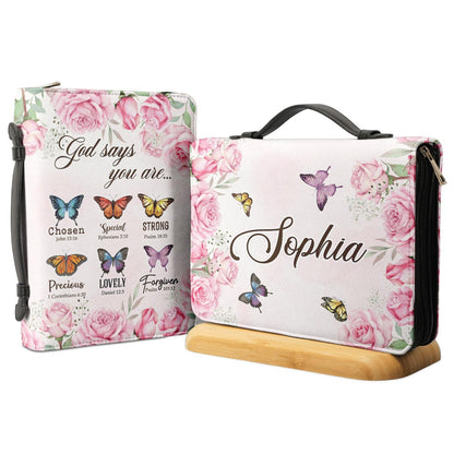 God Says You Are Personalized Women's Bible Covers - Jesus Bible Cover