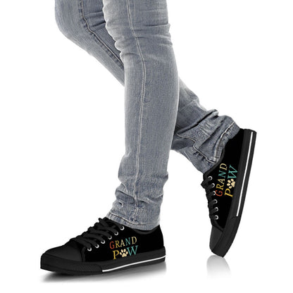 Grand Paw Color Low Top Shoes Canvas Sneakers Casual Shoes, Low Top Sneaker, Low Top Canvas Shoes