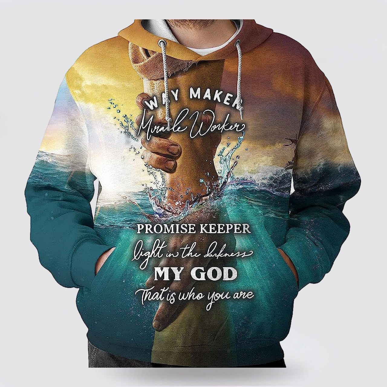 Hand Of God Way Marker 3d Hoodies For Women Men - Christian Apparel Hoodies