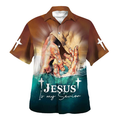 Hand Of God Jesus Is My Savior Hawaiian Shirt For Men and Women - Faith inspired Hawaiian shirt