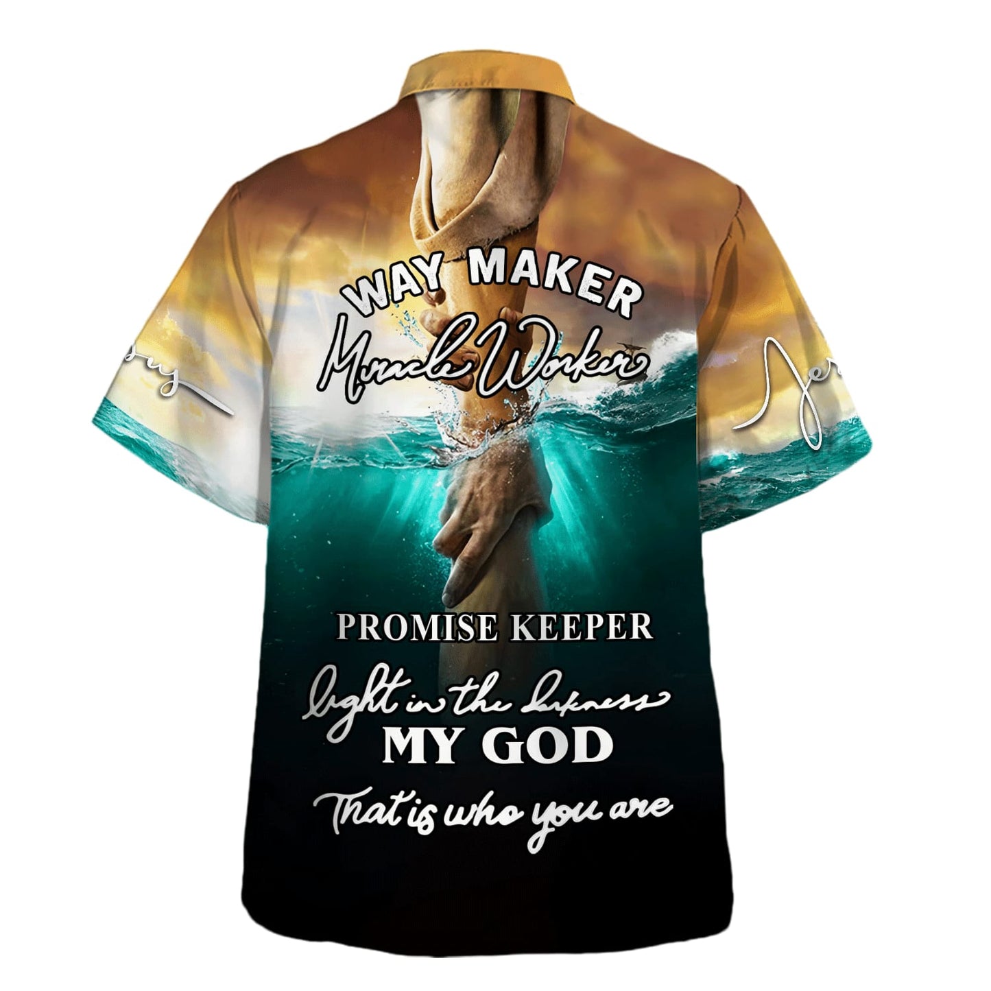 Hand Of Jesus Way Maker Miracle Worke Hawaiian Shirt For Men and Women - Faith inspired Hawaiian shirt