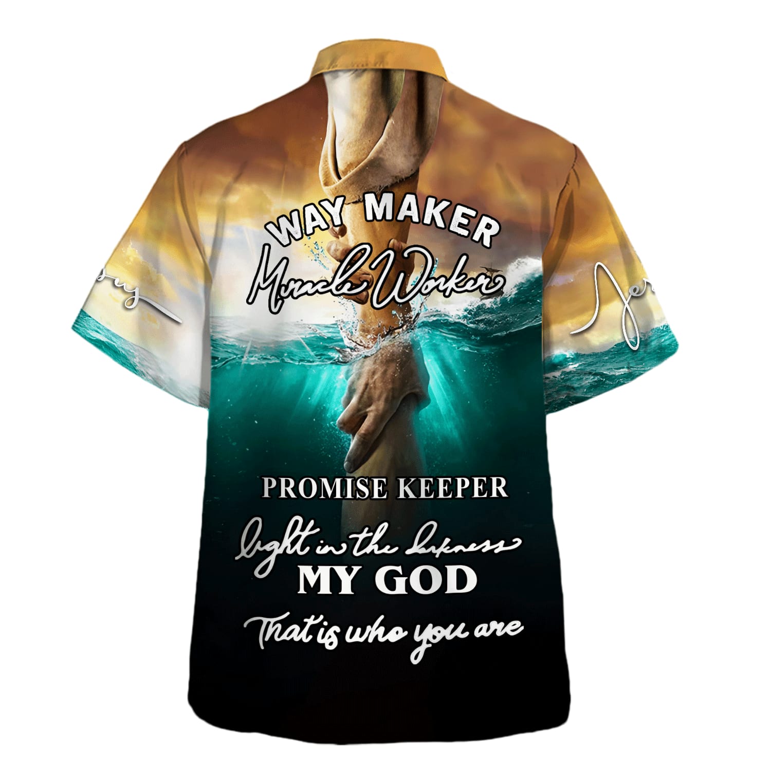 Hand Of Jesus Way Maker Miracle Worke Hawaiian Shirt For Men and Women - Faith inspired Hawaiian shirt