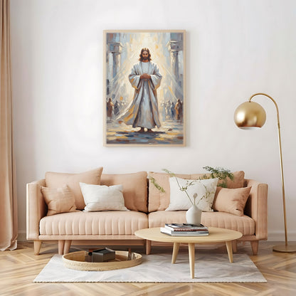 He Is Risen, Christian Canvas Wall Art, Christmas Gift Ideas, Christian Home Decor, Ciaocustom