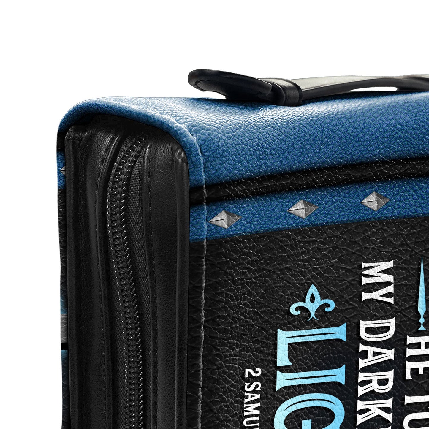 He Turns My Darkness Into Light 2 Samuel 22 29 Warrior Personalized Women's Bible Covers - Jesus Bible Cover