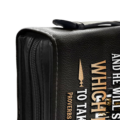 He Will Show You Which Path To Take Proverbs 3 6 Lion Personalized Women's Bible Covers - Jesus Bible Cover