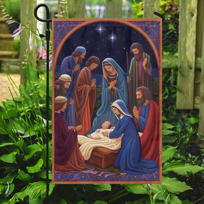 Holy Family A Sign Of God's Grace Christmas Garden Flag - Christian House Flag