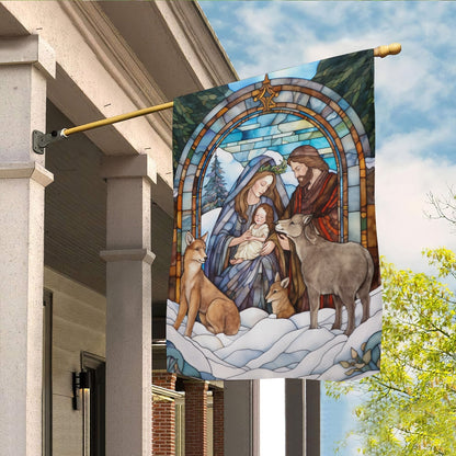 Holy Family A Sign Of Hope And Salvation Christmas Garden Flag - Christian House Flag