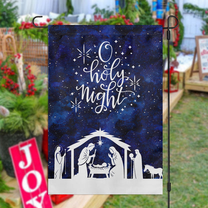 Holy Night Nativity A Celebration Of The Birth Religious Christmas Garden Flag