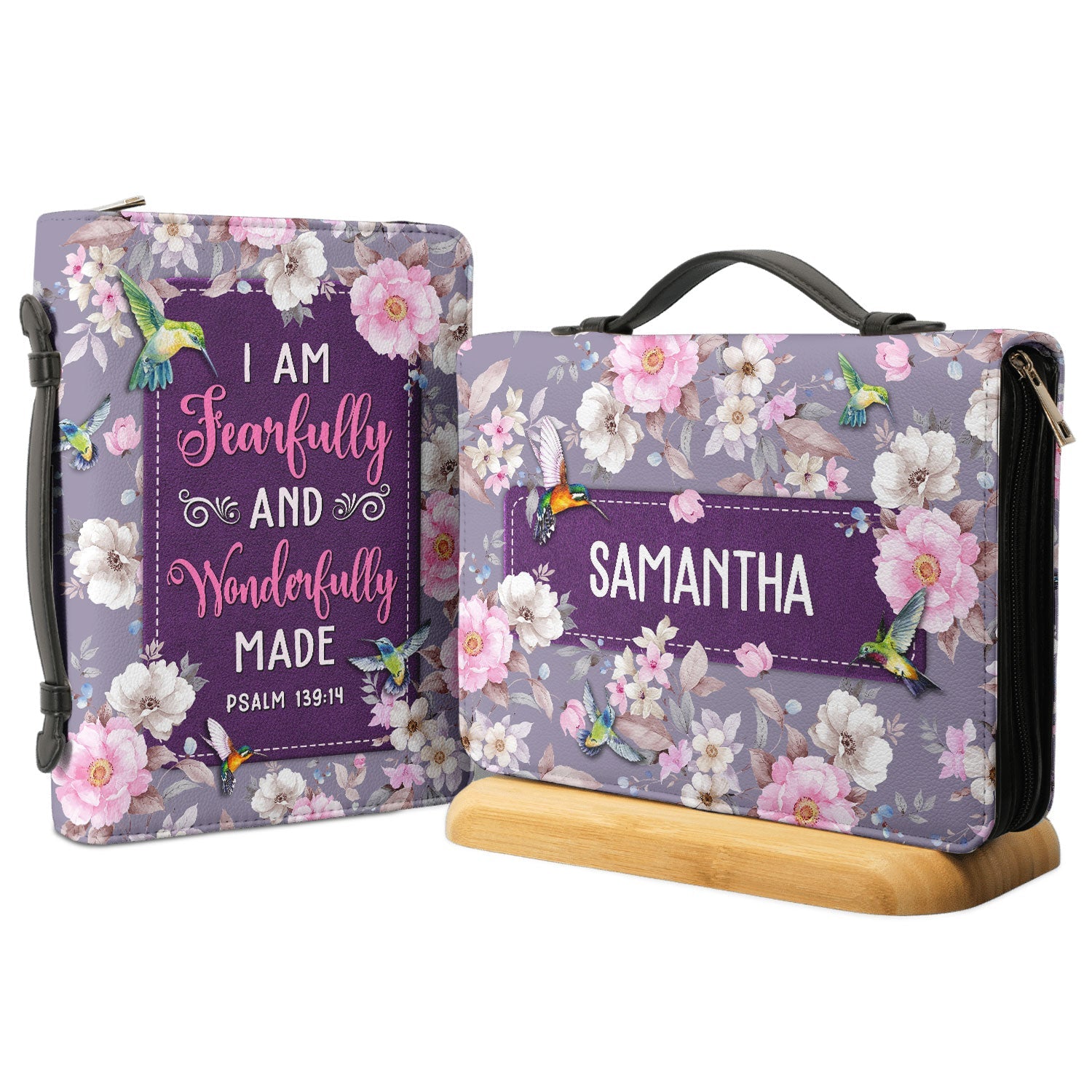 I Am Fearfully And Wonderfully Made Psalm 13914 Personalized Women's Bible Covers - Jesus Bible Cover