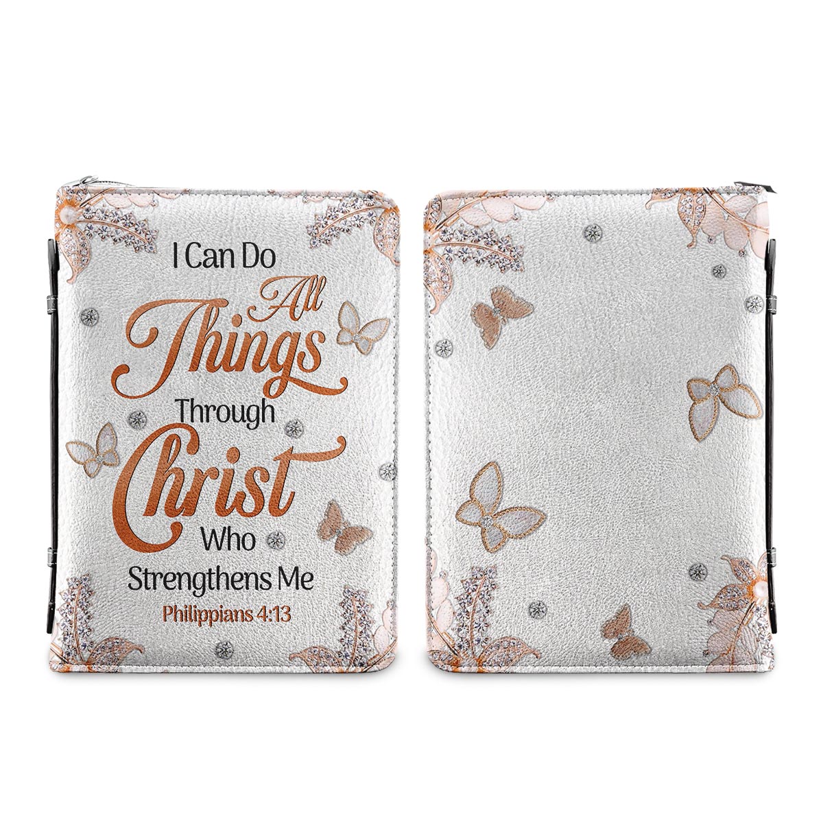 I Can Do All Things Through Christ Who Strengthens Me 3 Personalized Women's Bible Covers - Jesus Bible Cover