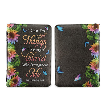 I Can Do All Things Through Christ Who Strengthens Me 5 Personalized Women's Bible Covers - Jesus Bible Cover