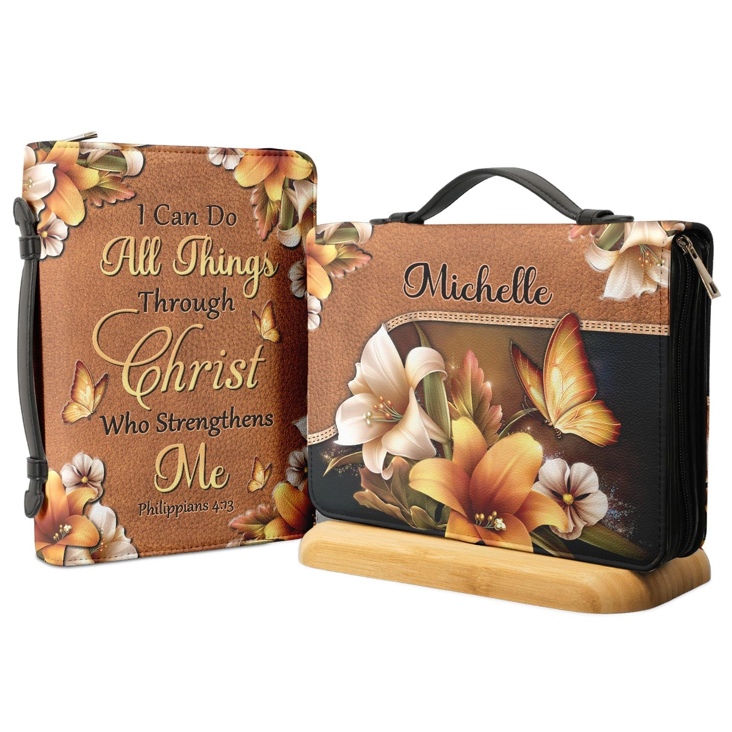 I Can Do All Things Through Christ Who Strengthens Me 6 Personalized Women's Bible Covers - Jesus Bible Cover