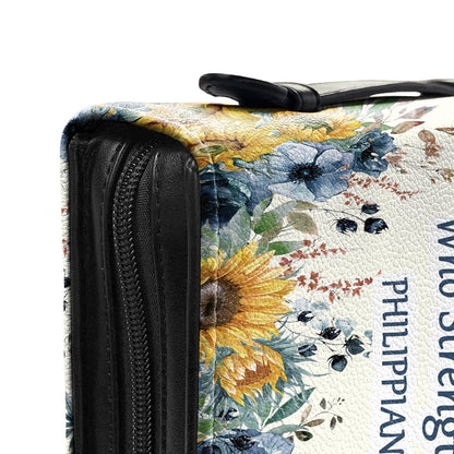 I Can Do All Things Through Christ Who Strengthens Me 9 Personalized Women's Bible Covers - Jesus Bible Cover