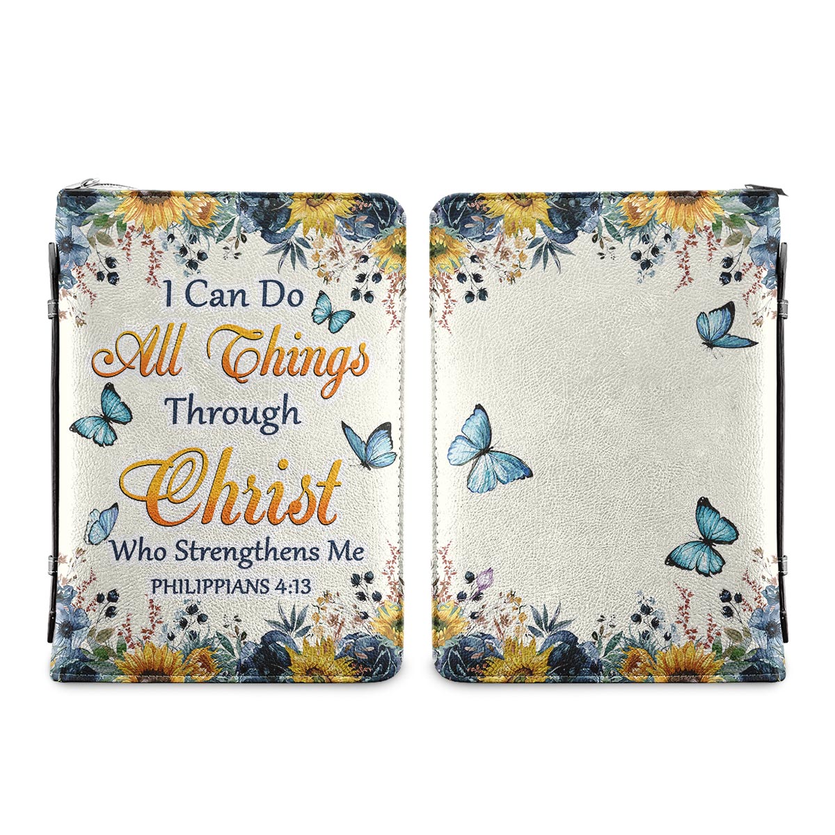 I Can Do All Things Through Christ Who Strengthens Me 9 Personalized Women's Bible Covers - Jesus Bible Cover