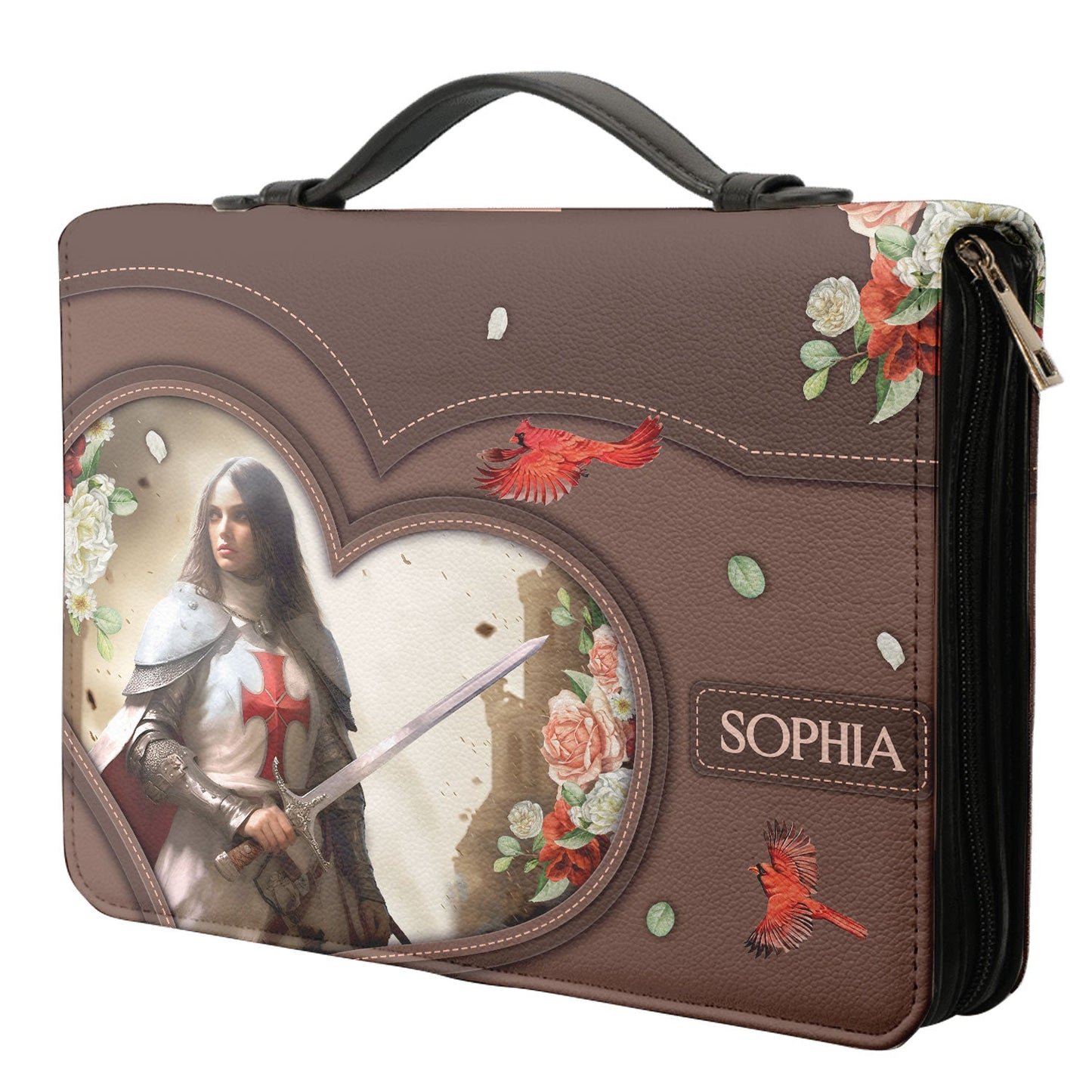 I Can Do All Things Through Christ Who Strengthens Me Philippians 4 13 Knights Templar Personalized Bible Covers for Women