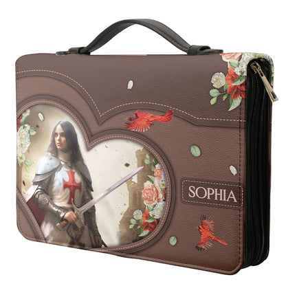 I Can Do All Things Through Christ Who Strengthens Me Philippians 4 13 Knights Templar Personalized Bible Covers for Women