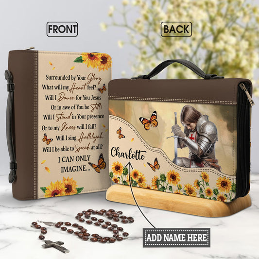 I Can Only Imagine Knights Templar Butterfly Personalized Bible Case - Jesus Bible Cover