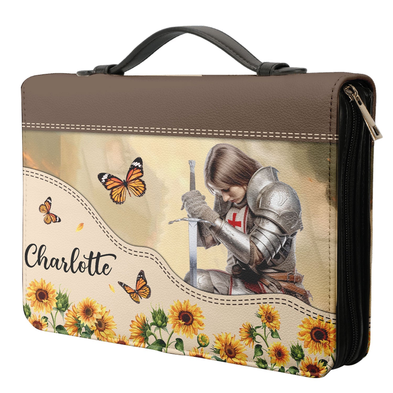 I Can Only Imagine Knights Templar Butterfly Personalized Bible Case - Jesus Bible Cover