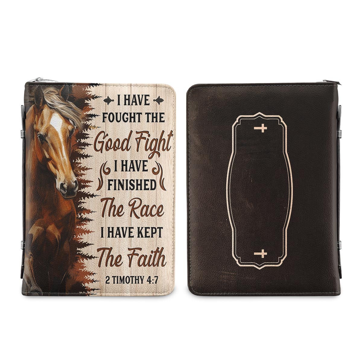 I Have Fought The Good Fight I Have Finished The Race I Have Kept The Faith 1 Timothy 4 7 Personalized Bible Covers For Women Personalized Cover