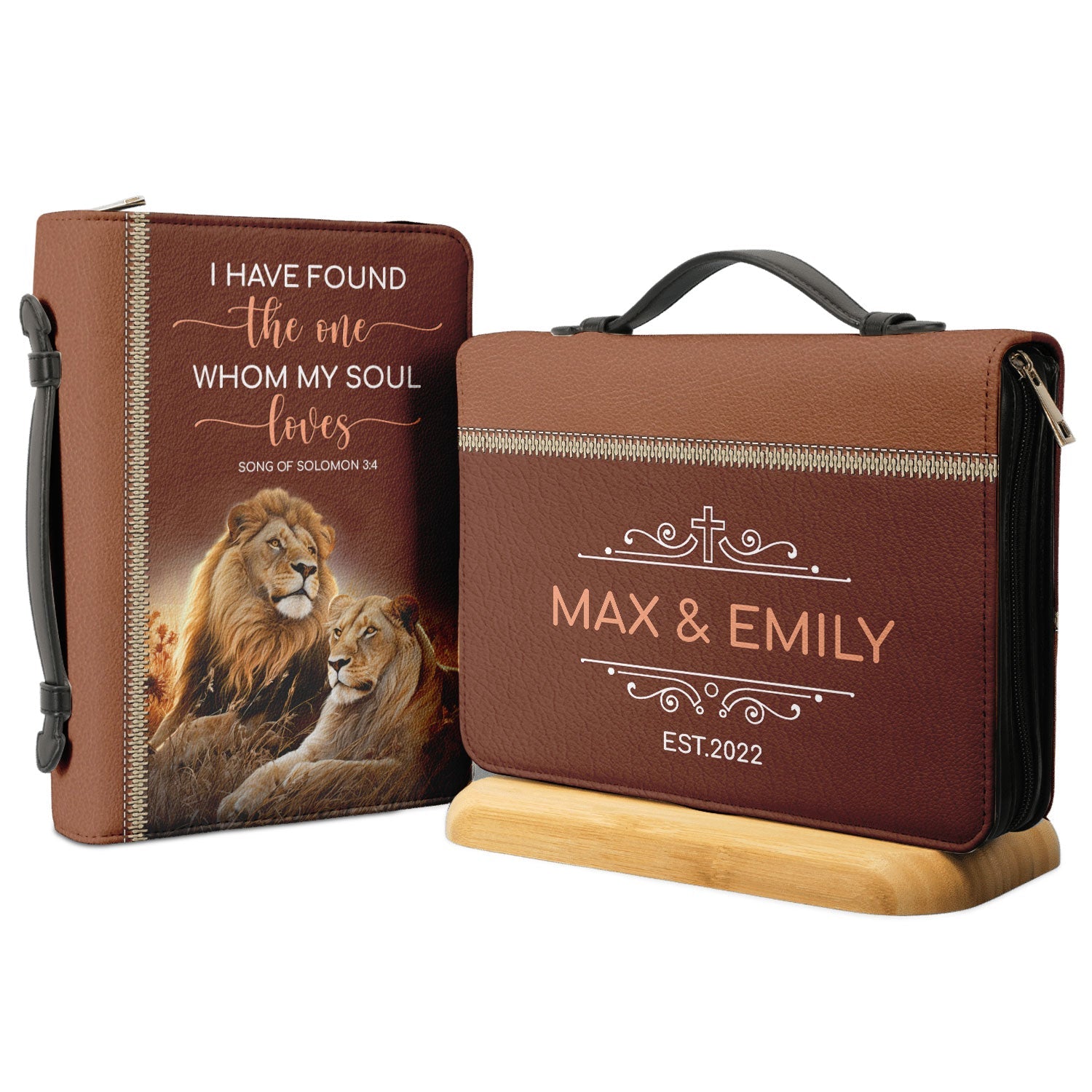 I Have Found The One Whom My Soul Loves Song Of Solomon 3 4 Personalized Bible Case - Jesus Bible Cover