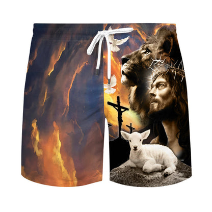 I May Not Be Perfect But Jesus Thinks I'm To Die For Jesus Lion Lamb Hawaiian Shirt For Men and Women - Faith inspired Hawaiian shirt