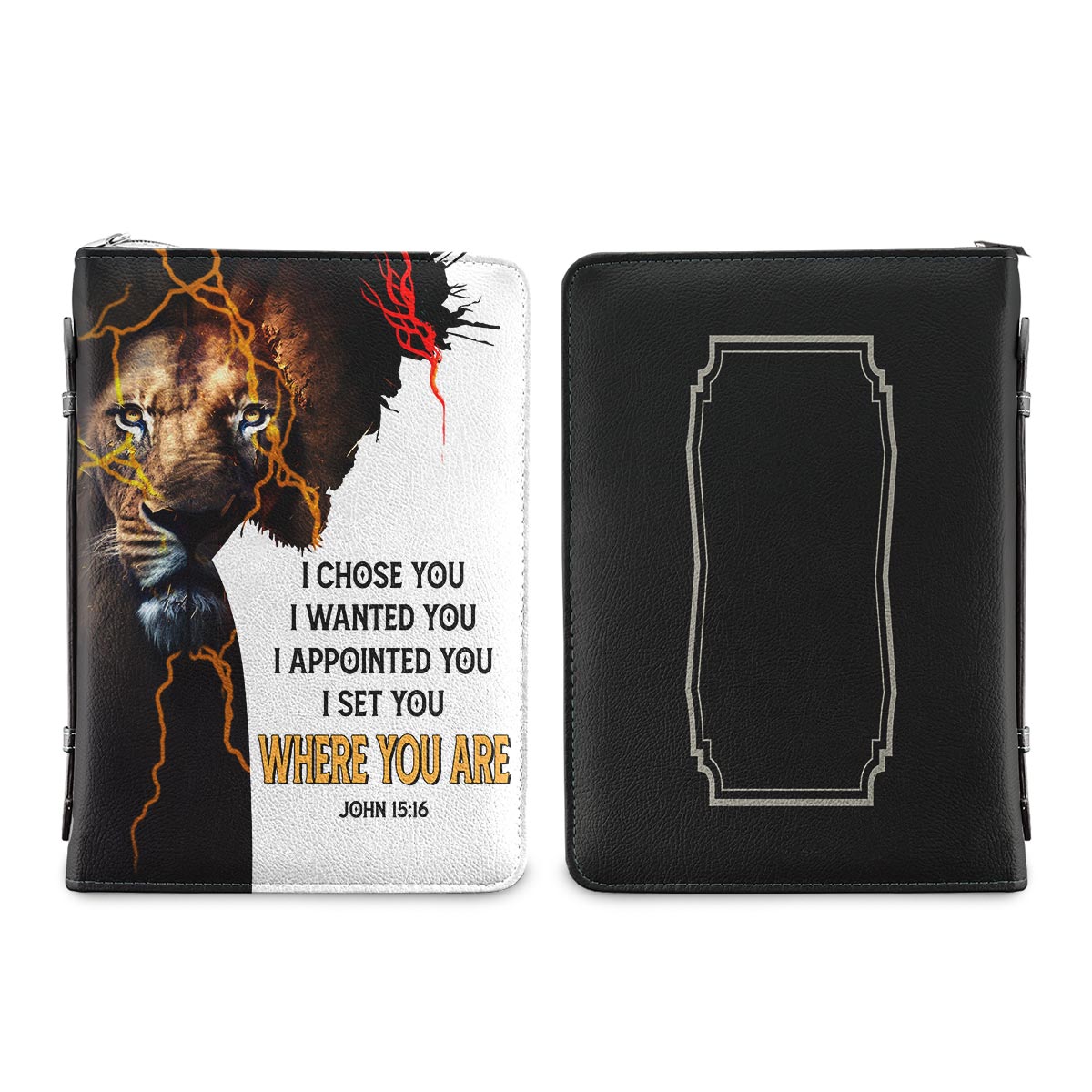 I Set You Where You Are John 15 16 Jesus Warrior Personalized Bible Case - Jesus Bible Cover