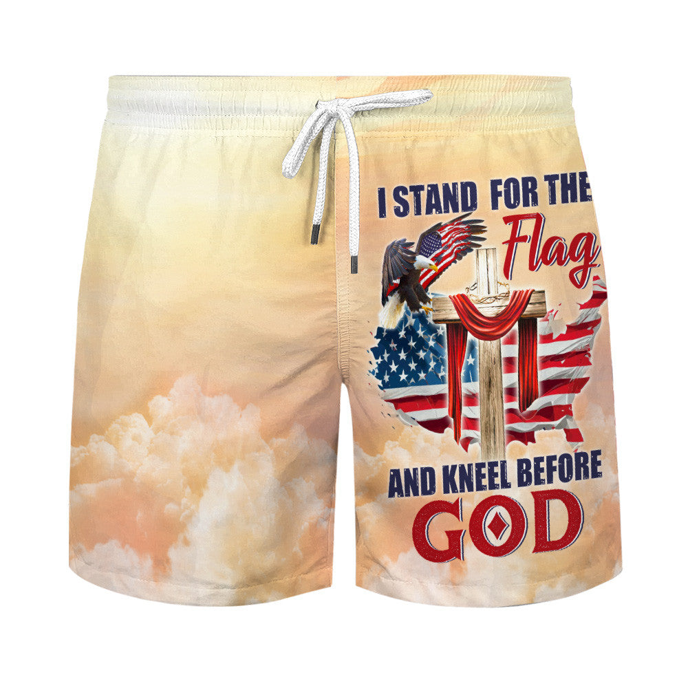 I Stand For The Flag And Kneel For God Hawaiian Shirt For Men and Women - Faith inspired Hawaiian shirt