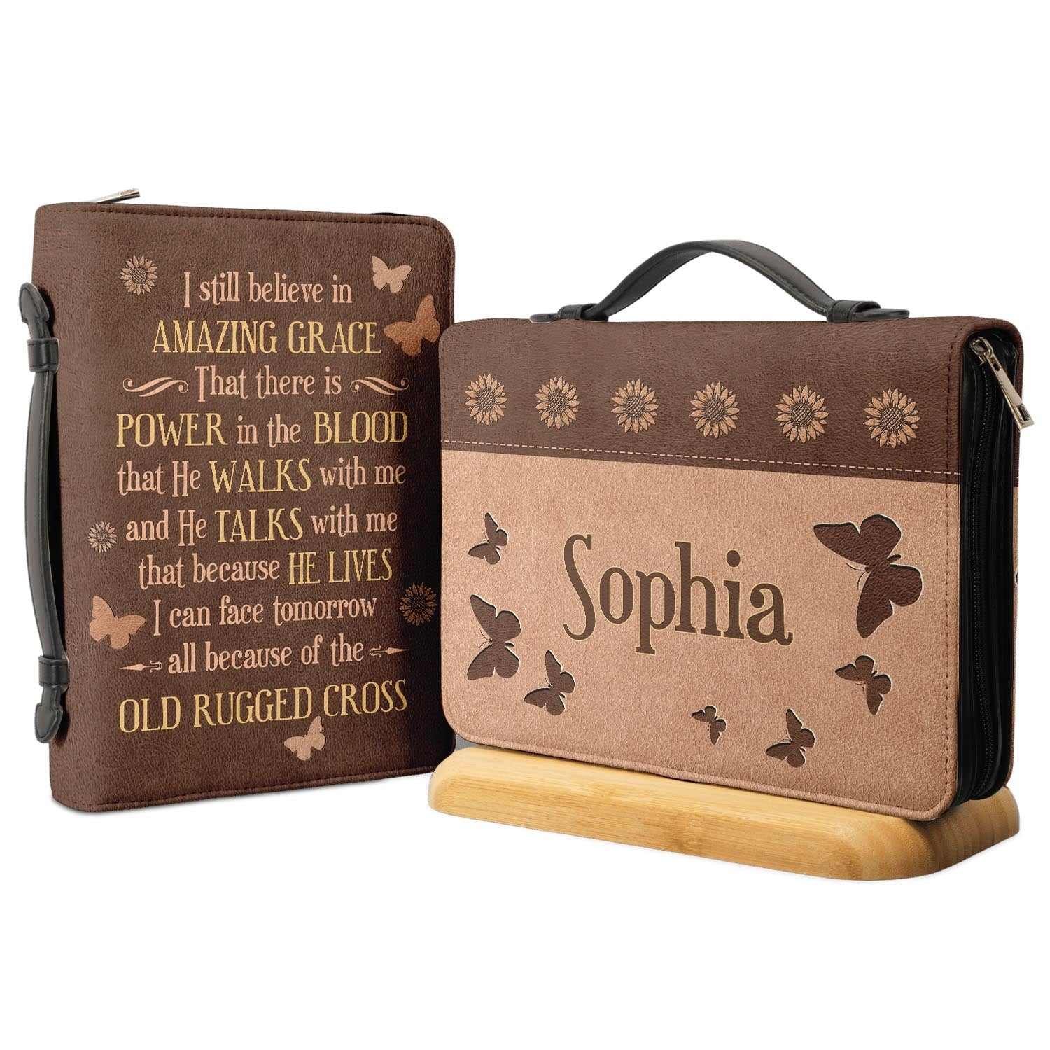 I Still Believe In Amazing Grace Personalized Bible Case - Jesus Bible Cover