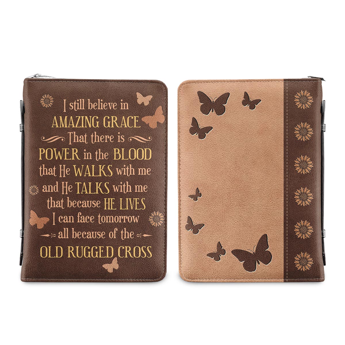 I Still Believe In Amazing Grace Personalized Bible Case - Jesus Bible Cover