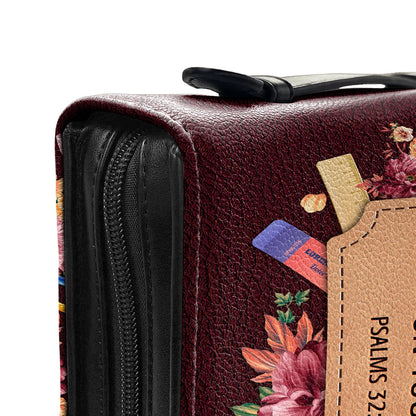 I Will Instruct You And Teach You In The Way You Should Go Psalms 328 Personalized Bible Case - Jesus Bible Cover