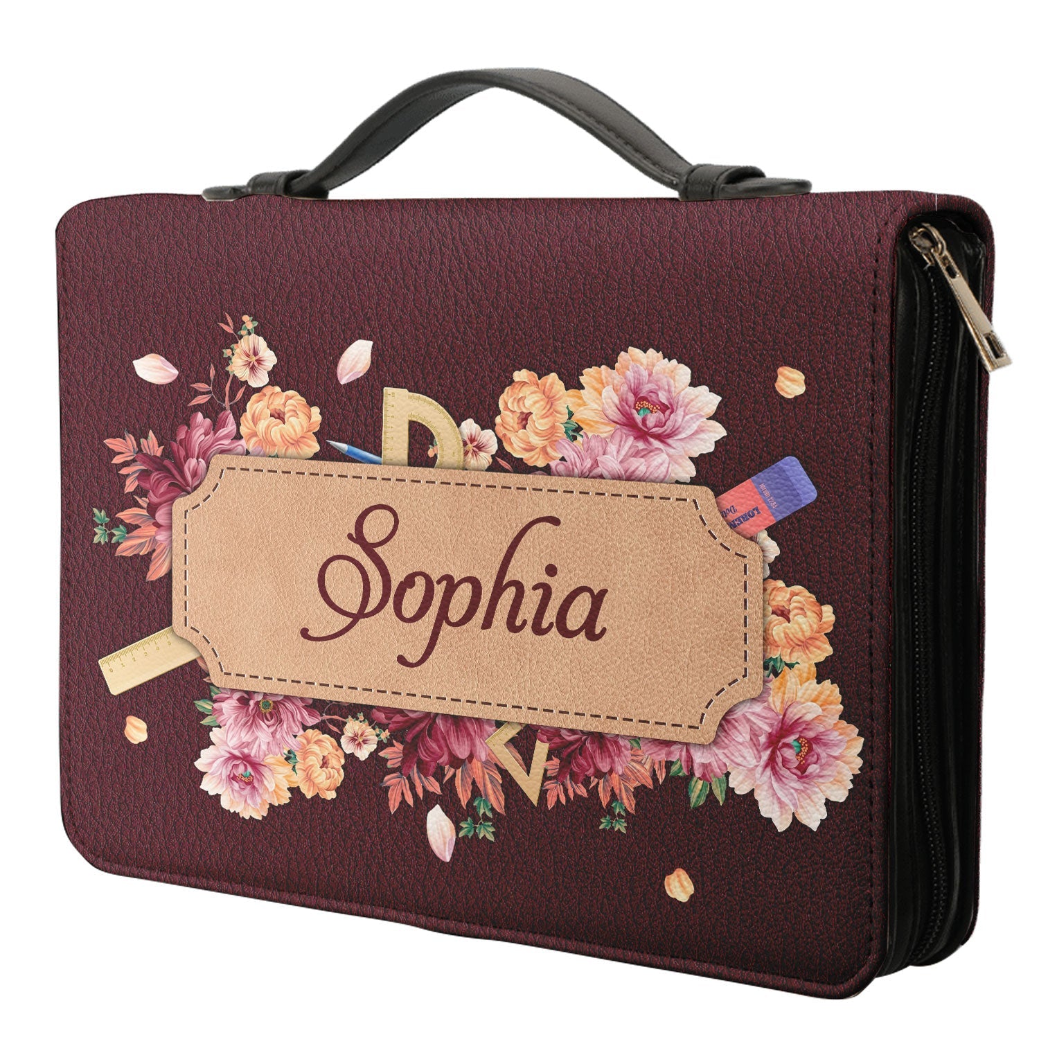 I Will Instruct You And Teach You In The Way You Should Go Psalms 328 Personalized Bible Case - Jesus Bible Cover