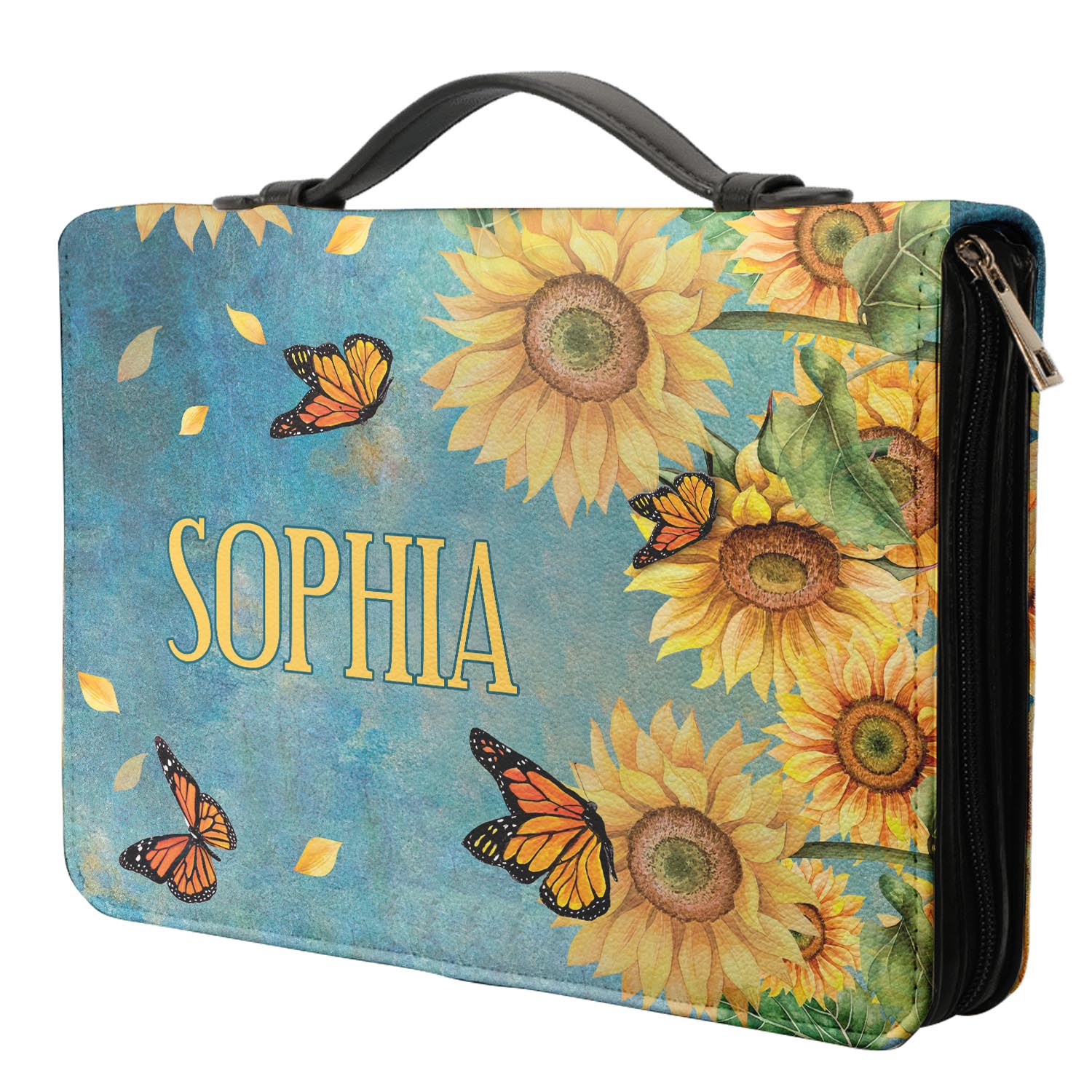 I Will Walk By Faith Even When I Can Not See Personalized Bible Case - Jesus Bible Cover