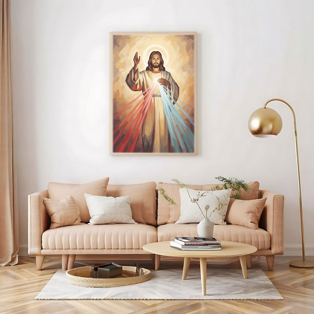 In His Light, Christian Canvas Wall Art, Christmas Gift Ideas, Christian Home Decor, Ciaocustom