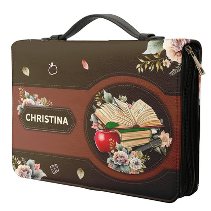 In Your Teaching Show Integrity Seriousness Titus 27 Personalized Bible Case - Jesus Bible Cover