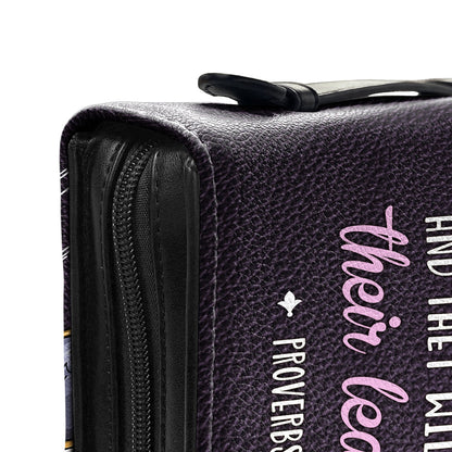 Instruct The Wise And They Will Be Wiser Still Proverbs 99 Personalized Bible Case - Jesus Bible Cover