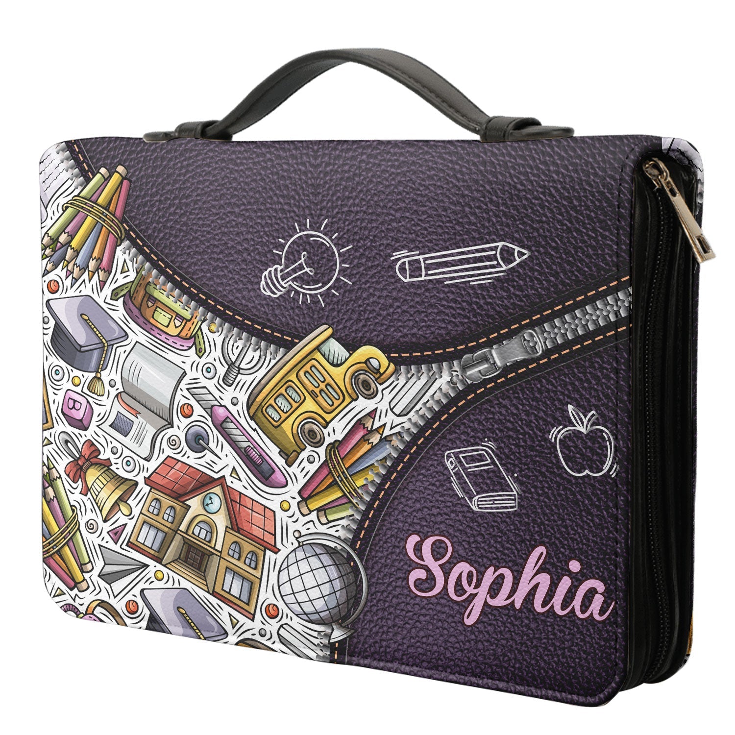 Instruct The Wise And They Will Be Wiser Still Proverbs 99 Personalized Bible Case - Jesus Bible Cover