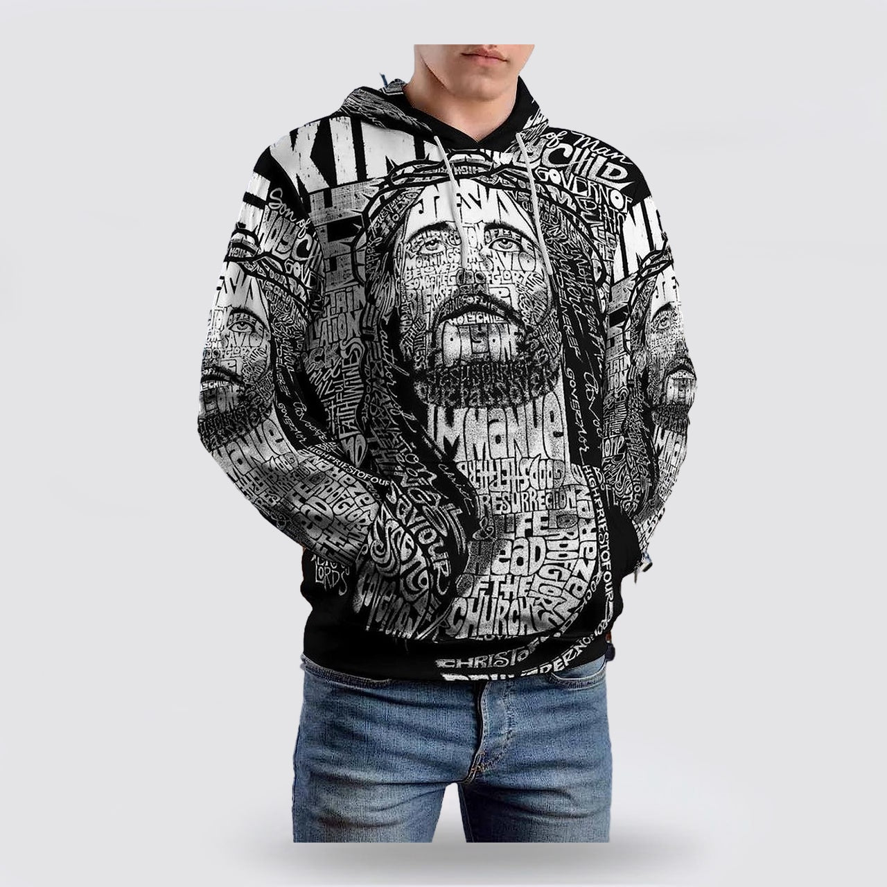 Jesus Christ Name 3d Hoodies For Women Men - Christian Apparel Hoodies