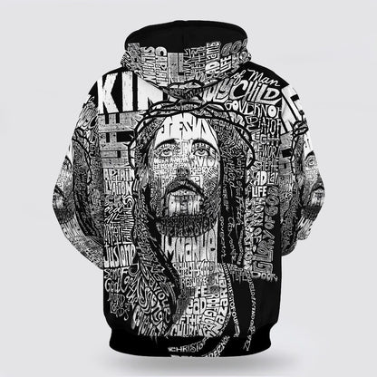 Jesus Christ Name 3d Hoodies For Women Men - Christian Apparel Hoodies