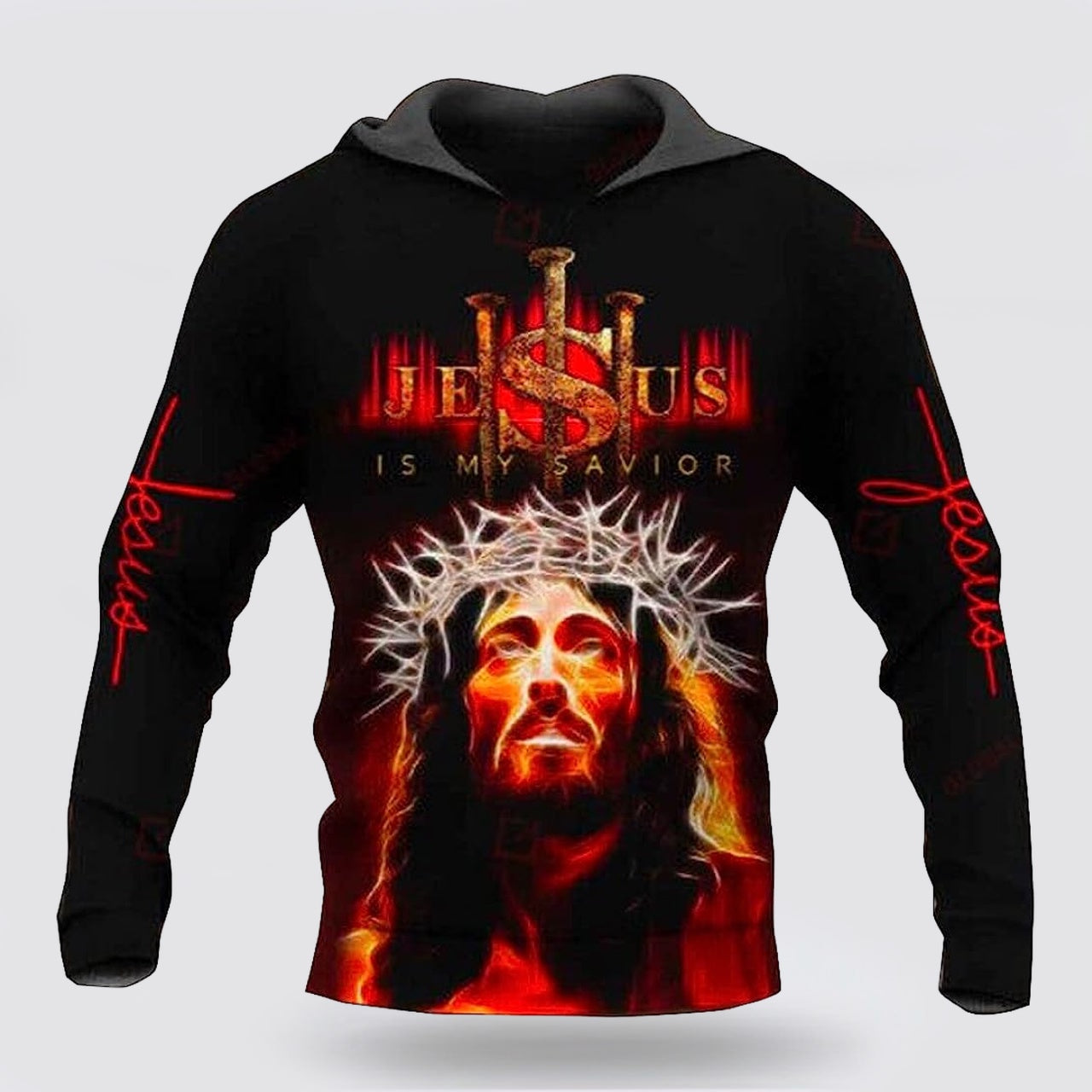 Jesus Is My Savior 3d Hoodies For Women Men - Christian Apparel Hoodies