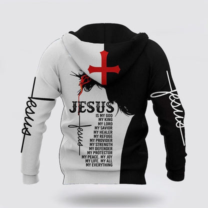 Jesus My God My King My Lord My Savior 3d Hoodies For Women Men - Christian Apparel Hoodies