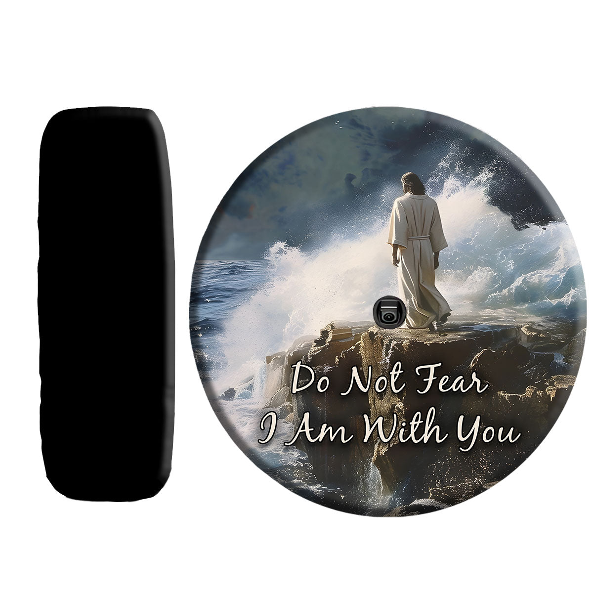 Jesus Christ Do Not Fear I Am Spare Tire Cover - Christian Tire Cover