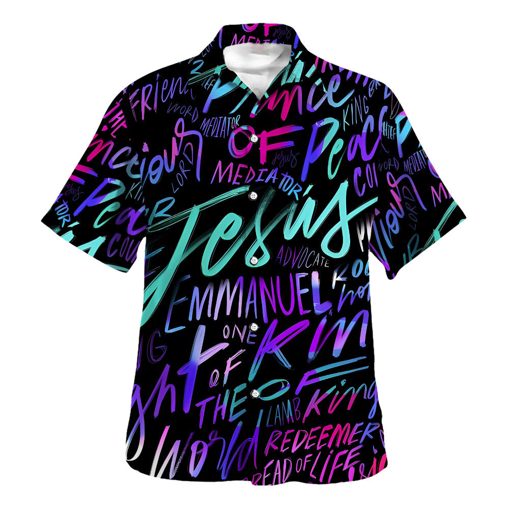 Jesus Emmanuel Hawaiian Shirt For Men and Women - Faith inspired Hawaiian shirt