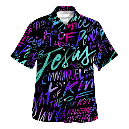 Jesus Emmanuel Hawaiian Shirt For Men and Women - Faith inspired Hawaiian shirt