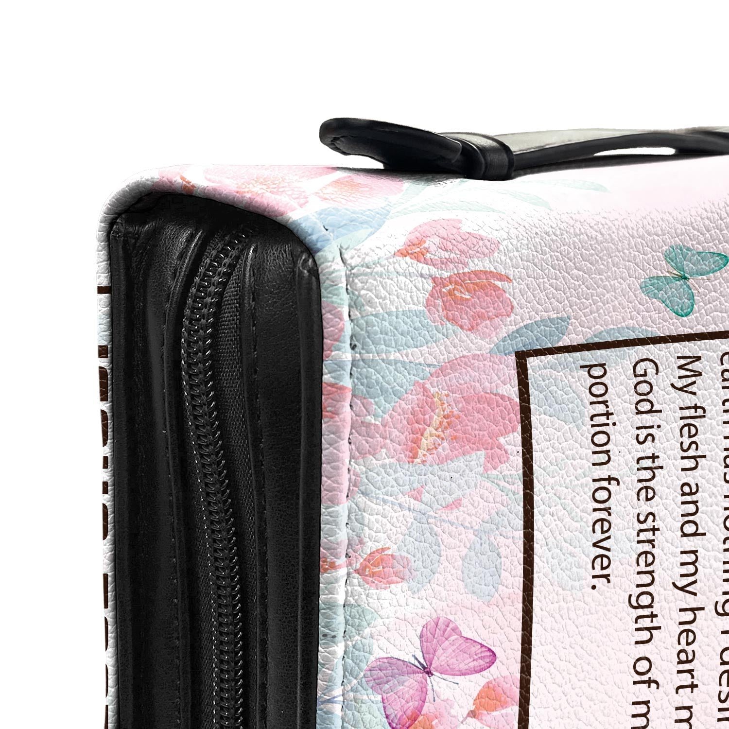 Jesus Facts Butterfly Personalized Bible Cover - Christian Bible Covers For Women