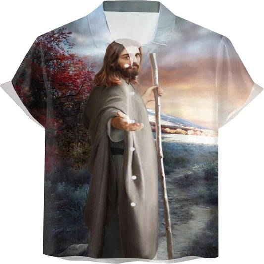 Jesus God Christian Hawaiian Shirt - Hawaiian Beach Shirts for Men Women