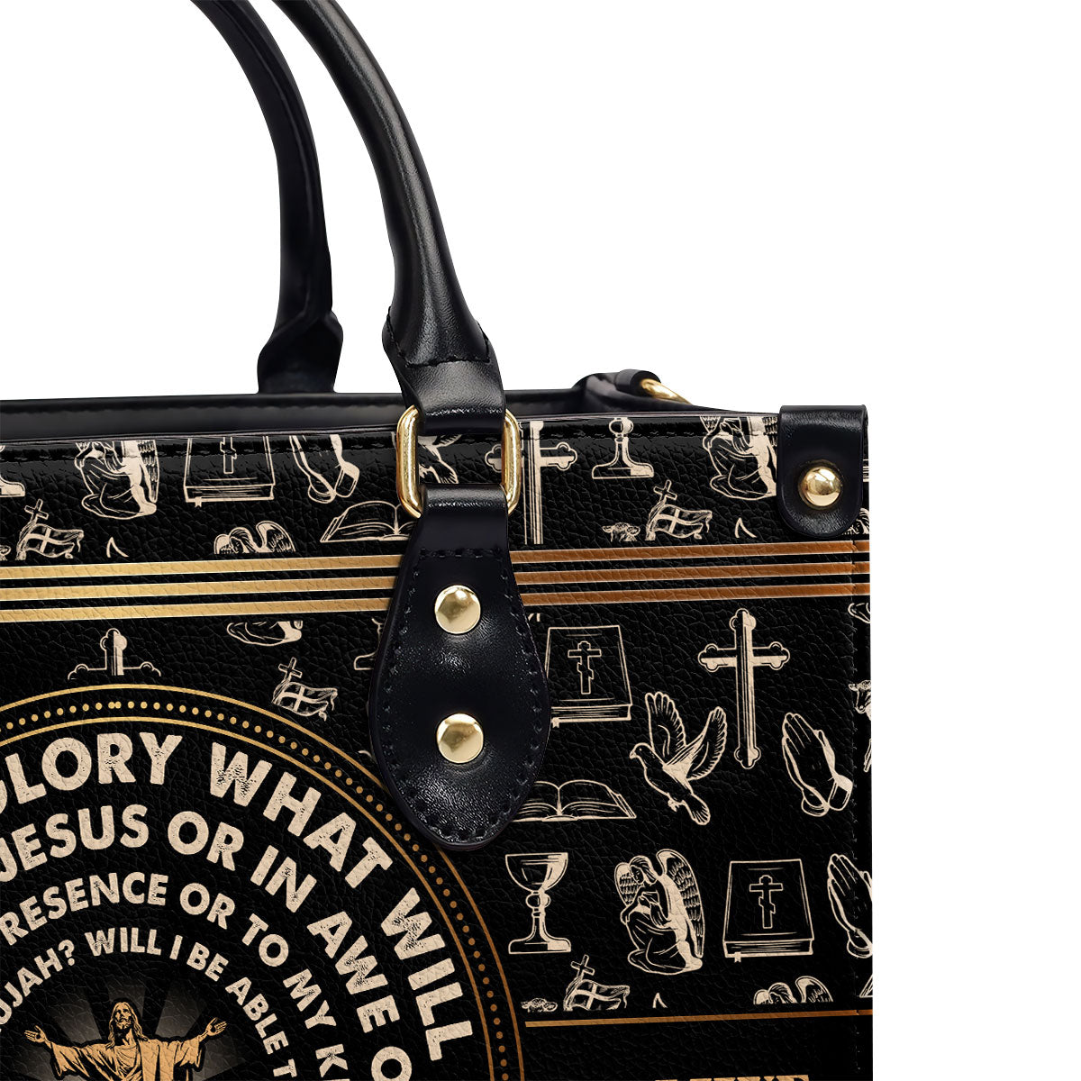 Jesus I Can Only Imagine Personalized Leather Handbag - Jesus Handbag
